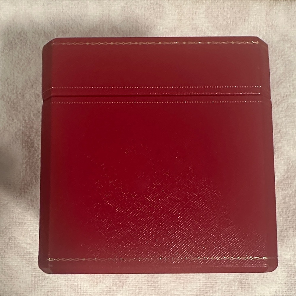Cartier Red Jewelry Box with Gold Hardware - Picture 9 of 13